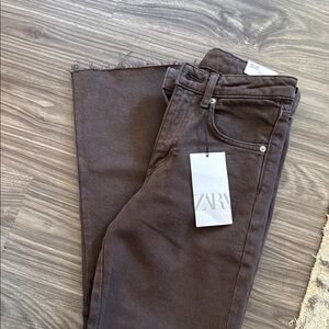 Zara Brown Denim Jeans